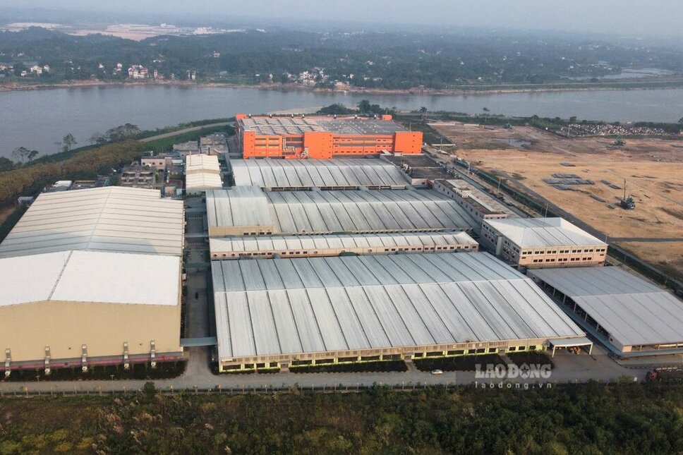 Toàn cảnh hệ thống nhà máy của Công ty TNHH Yida Việt Nam tại xã Cẩm Khê. Ảnh: Tô Công