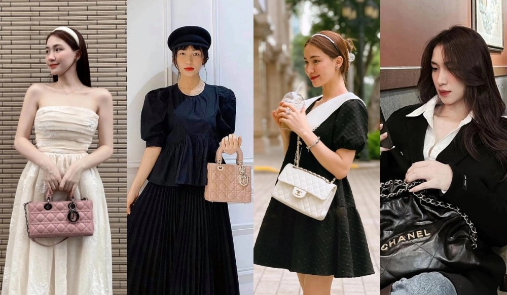 Nữ ca sĩ có nhiều túi hiệu từ các thương hiệu nổi tiếng thế giới. Ảnh: Cắt từ video.