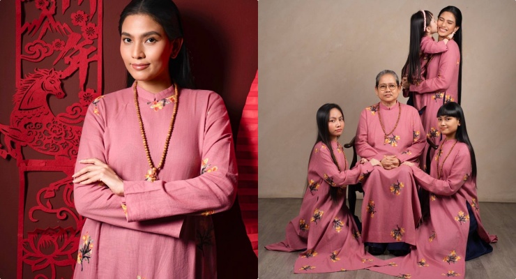 Four-generation family of Á hậu Truong Thi May. Photo: Character provided