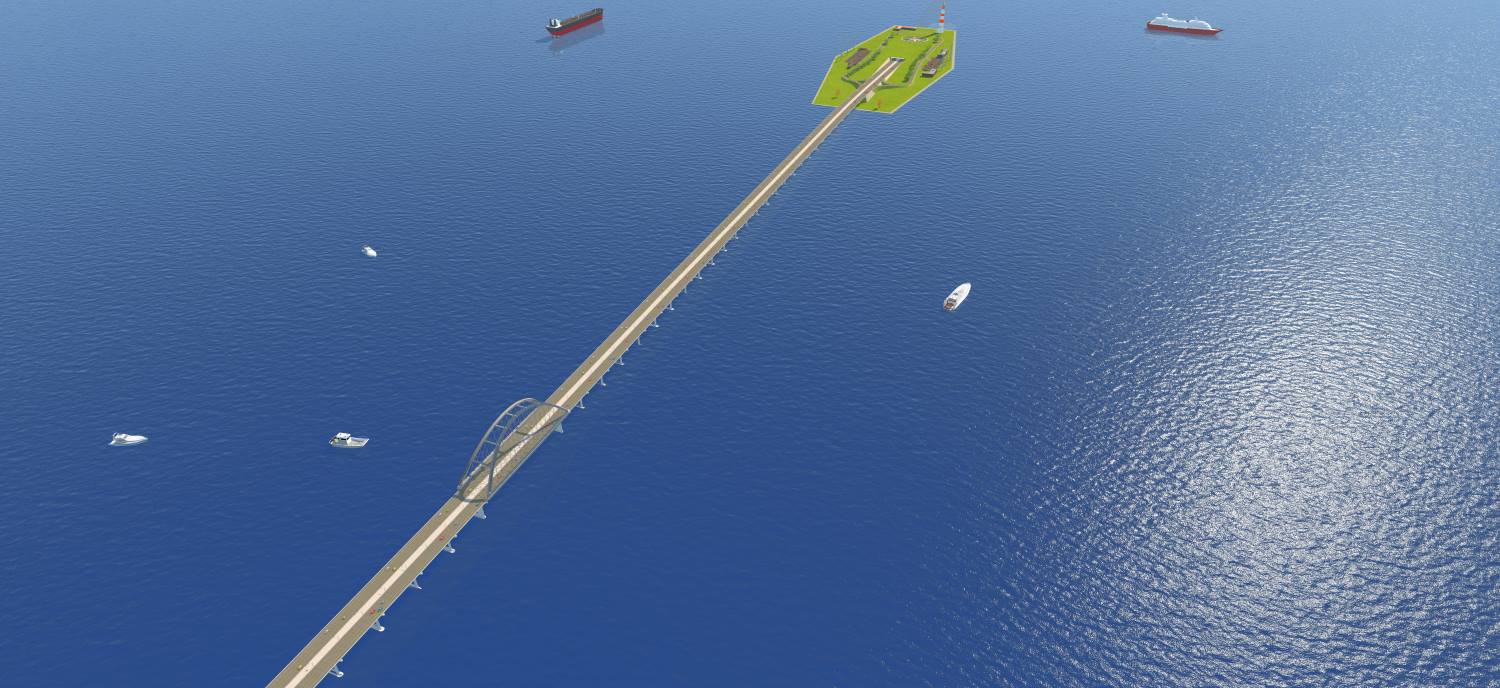 Trên tuyến có một nhịp vòm thép dài 150 m.  Ảnh: Vingroup