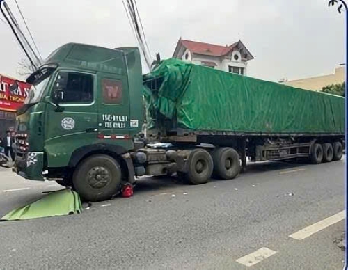 Scene of the accident. Photo: Hai Phong Traffic Safety Board