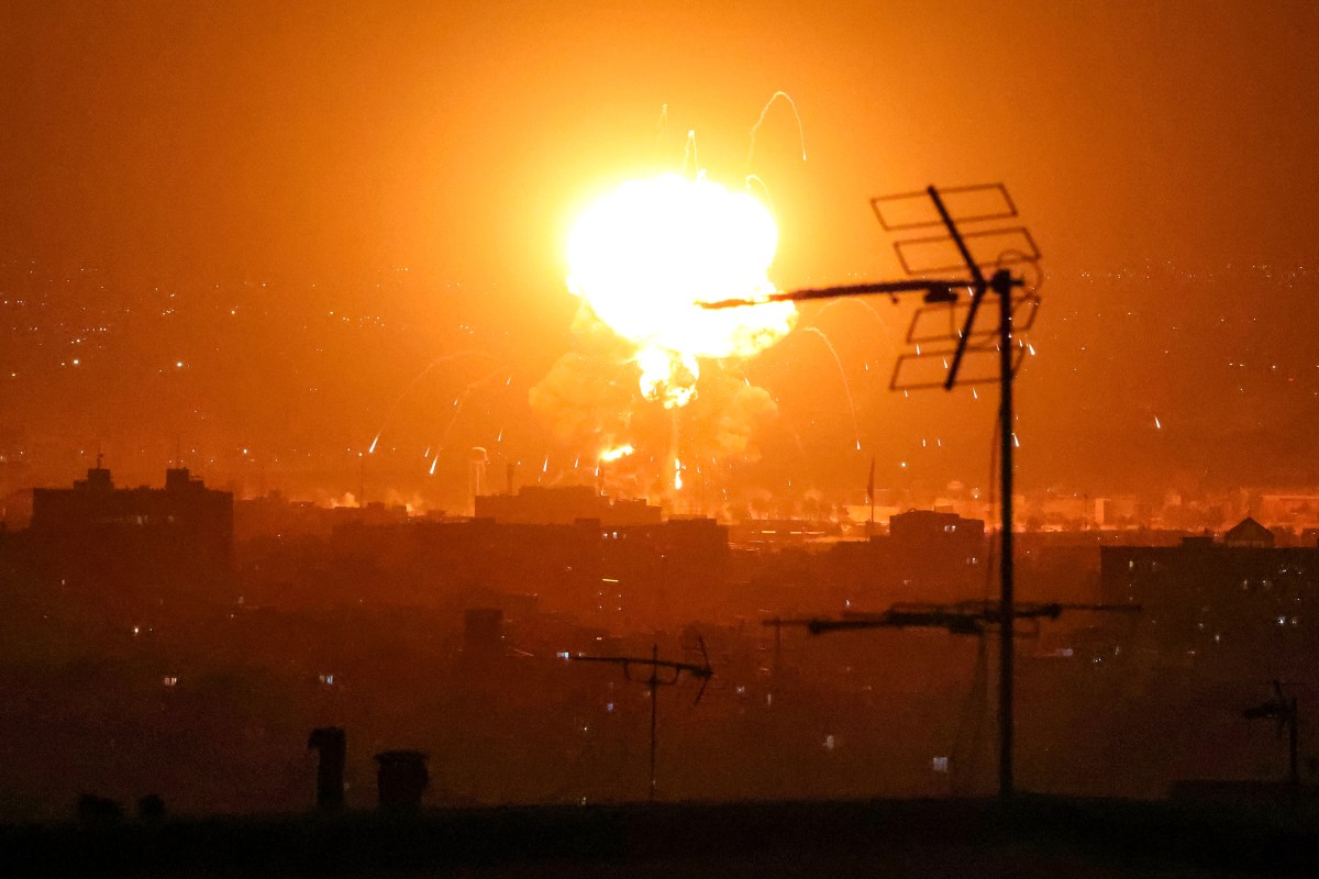 An explosion in Iran's capital Tehran on July 7. Photo: AFP