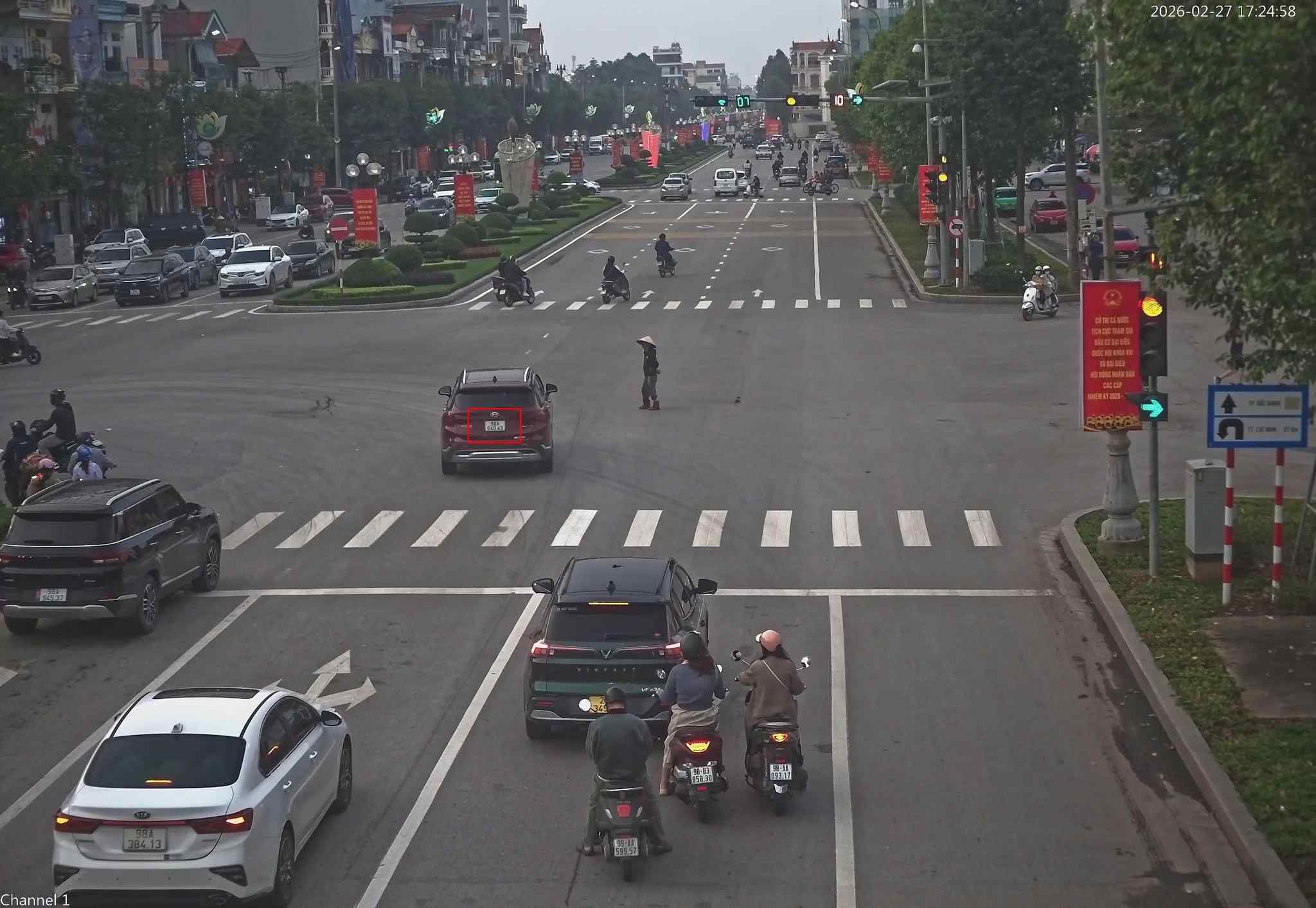 A vehicle fined remotely in Bac Ninh (red license plate). Photo: Traffic Police Department of Bac Ninh Provincial Police
