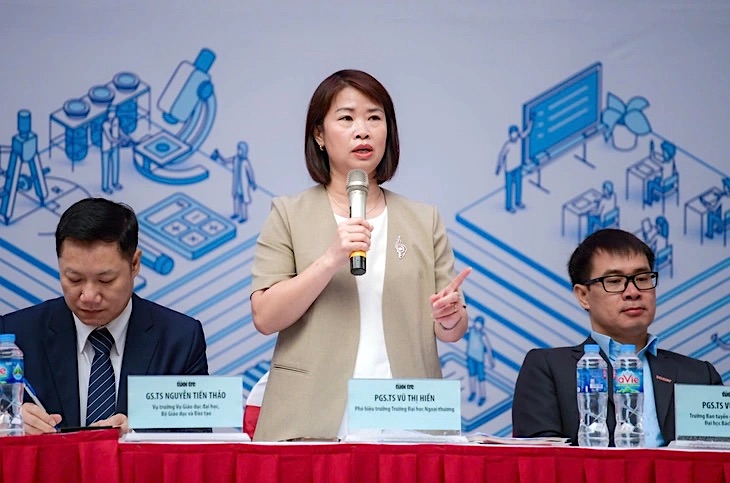 PGS.TS Vũ Thị Hiền - Phó hiệu trưởng trường Đại học Ngoại thương. Ảnh: Nam Trần