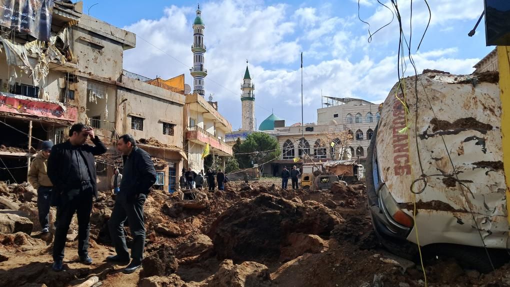 Israel bombardea la aldea de Nabi Chit, Líbano, 7 de marzo de 2026. Foto: Xinhua