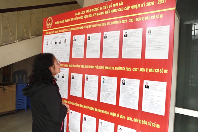 La zone de vote a une portée administrative inférieure à celle de l'unité électorale et est déterminée par unité électorale. Photo: Duy Tuấn.