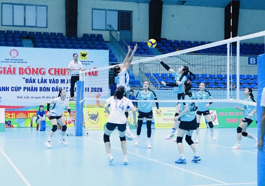 L'équipe féminine de volleyball de Hô-Chi-Minh-Ville a remporté le tournoi à Đắk Lắk. Photo: VTVBĐLA