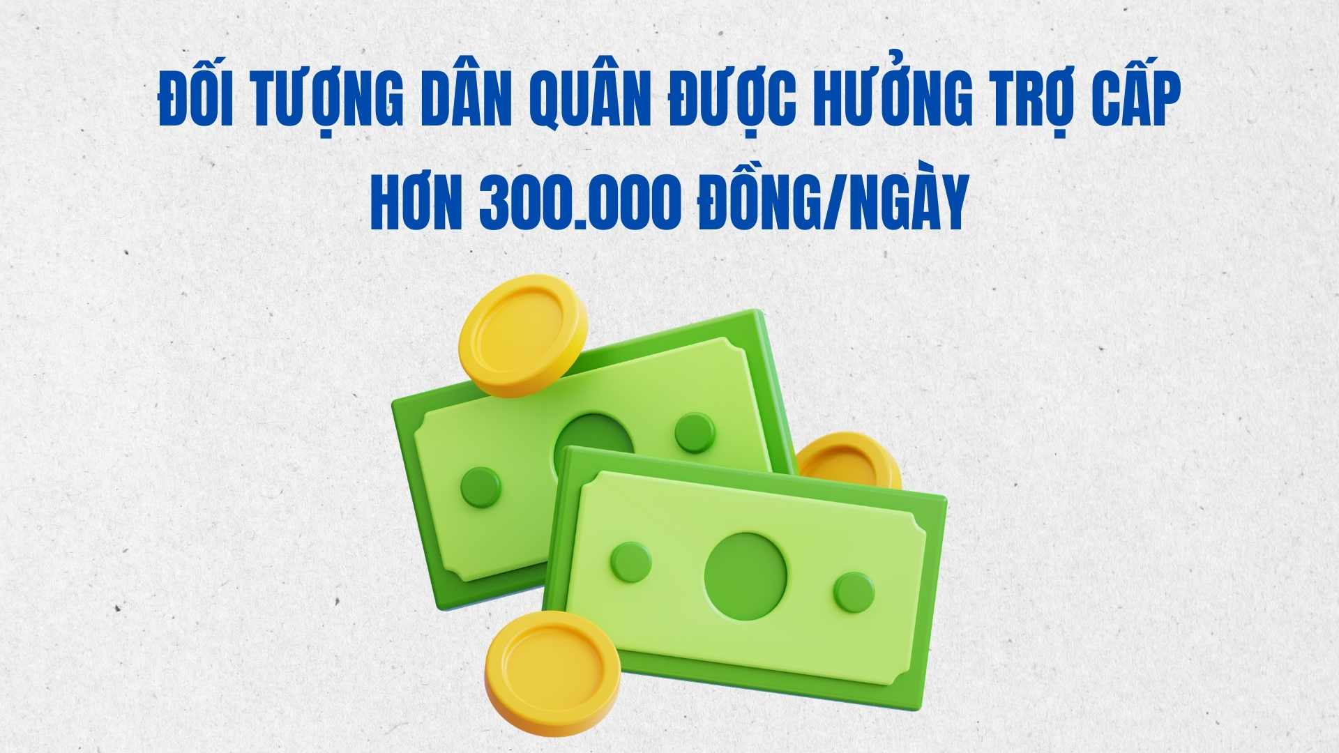 Militia subjects are entitled to allowances of more than 300,000 VND/day