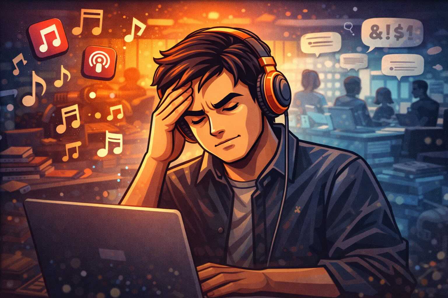 Listening to music while working is not as good as you think