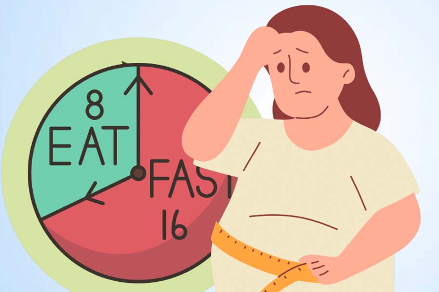 Intermittent fasting can help lose weight and support obesity control. Graphics: Thien Nhan