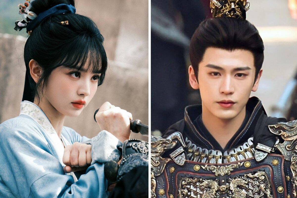 Dien Hy Vi and Truong Lang Hach in the movie "Axis of Jade". Photo: Producer