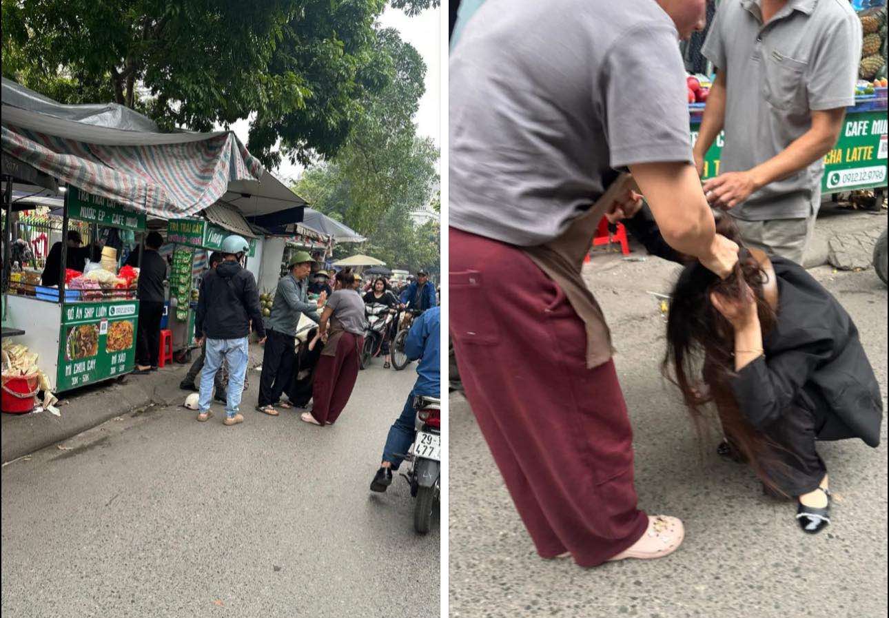 Người phụ nữ bị hành hung dã man sau khi thắc mắc về tiền gửi xe ở gần khu vực chợ Ninh Hiệp. Ảnh: Người dân cung cấp