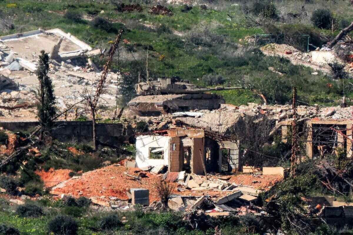Israeli tanks operating in the border area with Lebanon. Photo: AFP