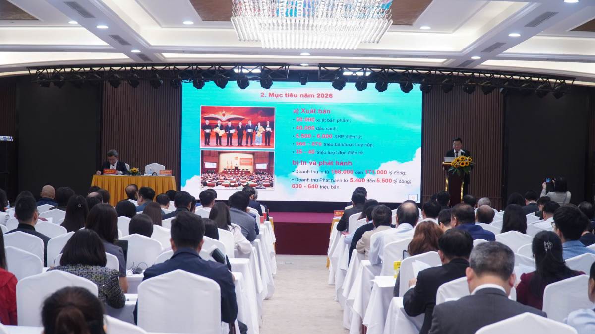 Ngành xuất bản đặt ra mục tiêu năm 2026. Ảnh: Minh Chính