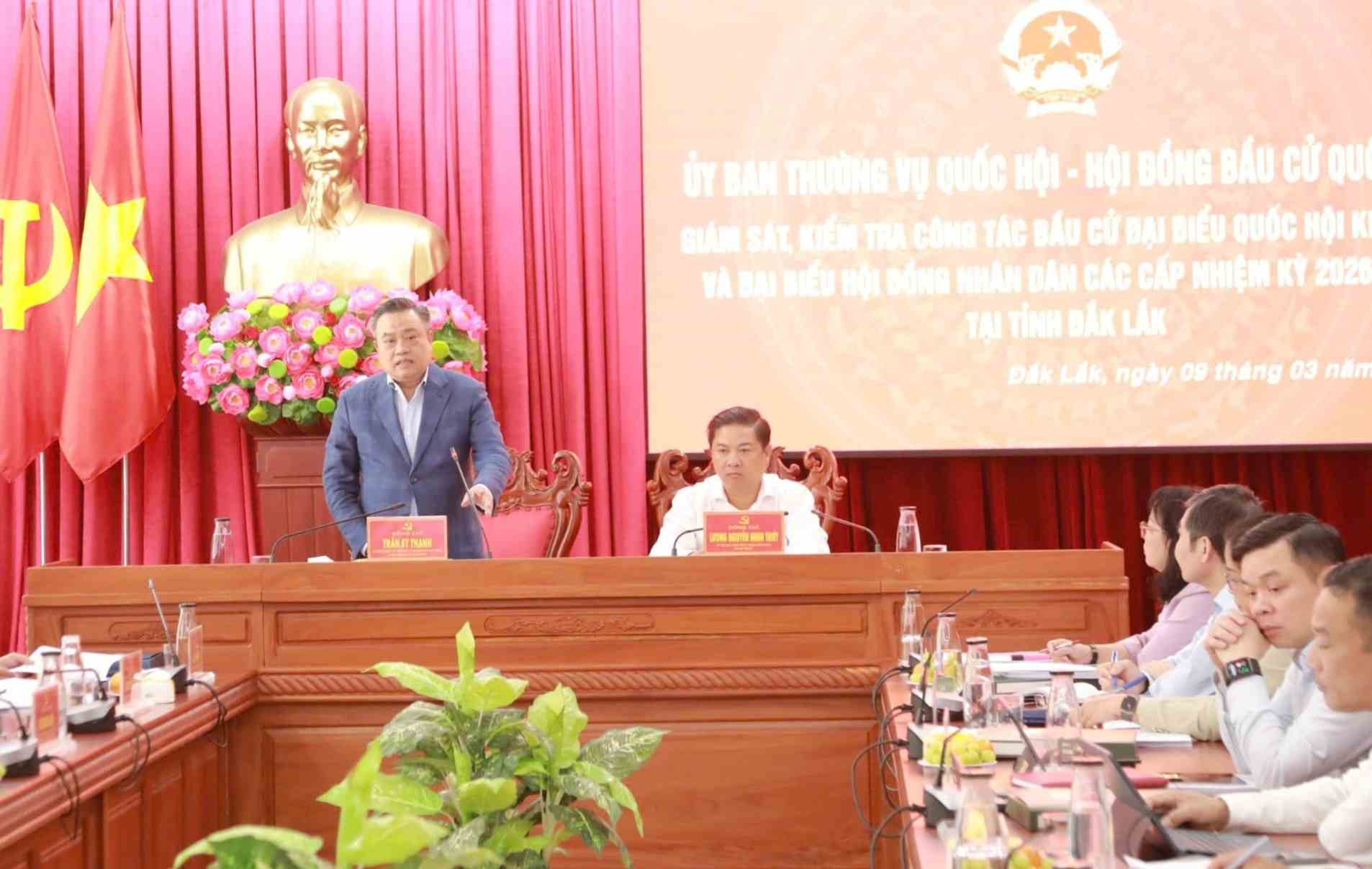 Ông Trần Sỹ Thanh, Chủ nhiệm Ủy ban Kiểm tra Trung ương phát biểu. Ảnh: Nguyễn Mai