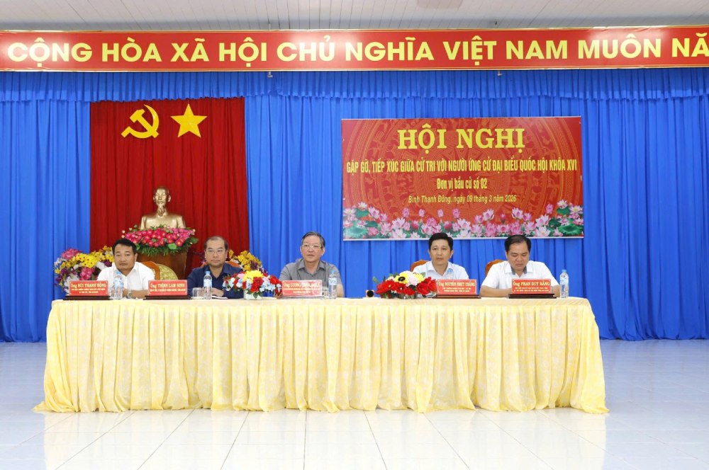 5 ứng cử viên ứng cử Đại biểu Quốc hội khóa XVI. Ảnh: Hồng Cẩm