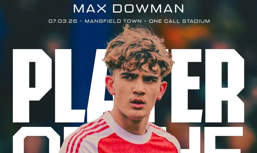 Max Dowman được bầu là Cầu thủ xuất nhất trận khi Arsenal đánh bại 