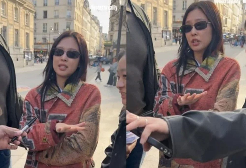 Jennie thành thật cho rằng việc bị vây quanh khiến cô cảm thấy căng thẳng. Ảnh: Cắt từ video của Vendetta Dailly