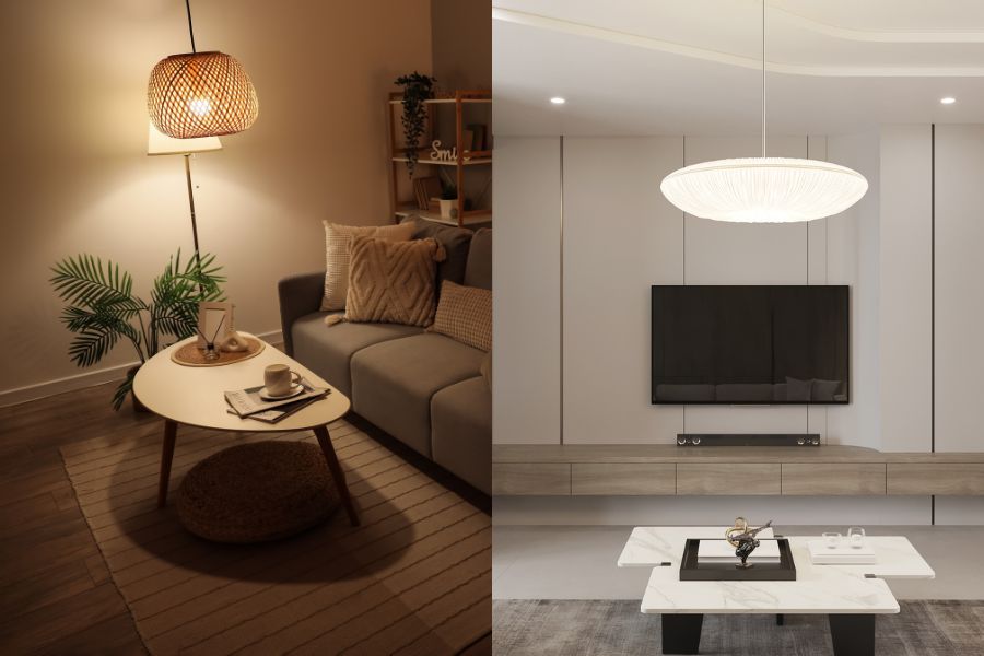 For apartments, light has become an important part of interior design. Photo: Nhu Ha