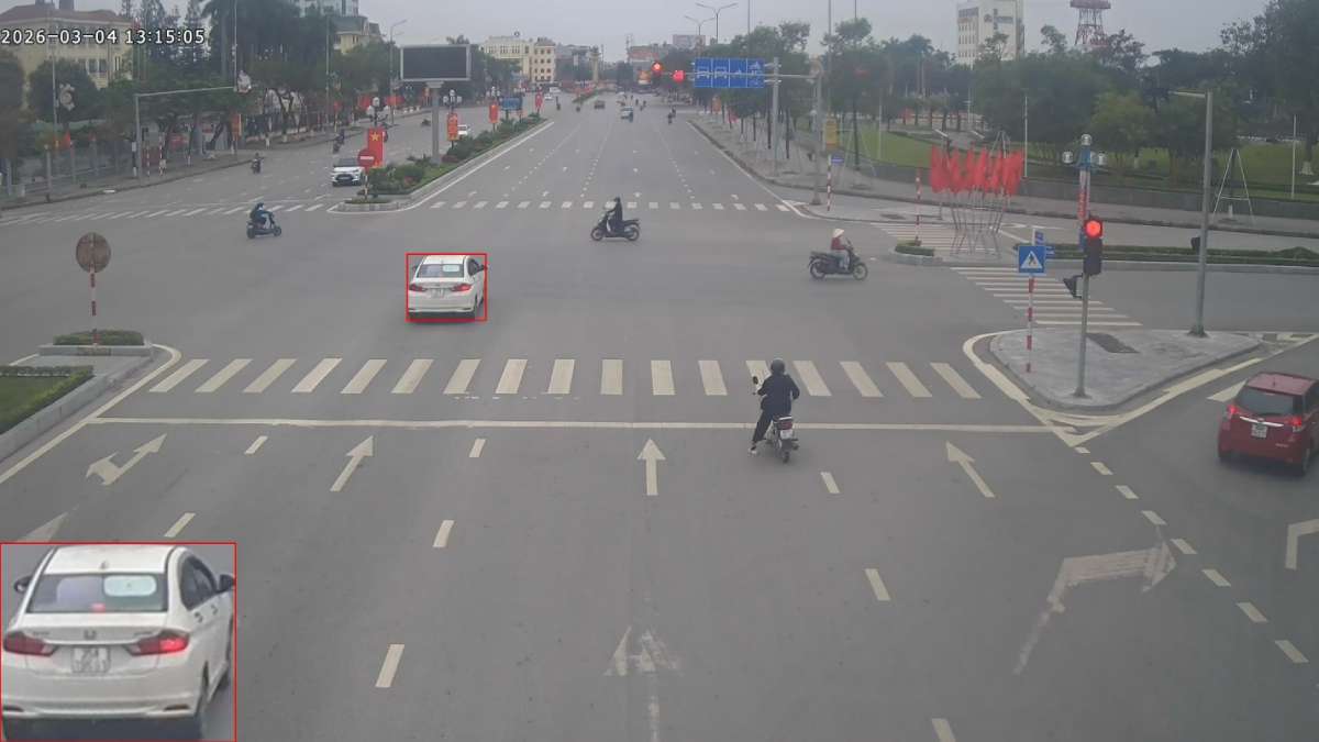 The Traffic Police Department, Hung Yen Provincial Police recorded 56 turns of vehicles violating road traffic laws being handled with remote fines. Photo: Hung Yen Provincial Police