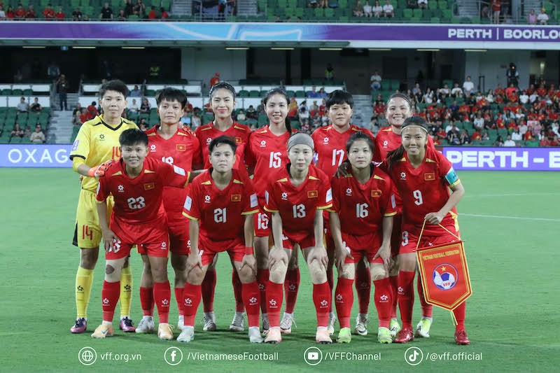 The Vietnamese women's team faces a big challenge. Photo: VFF