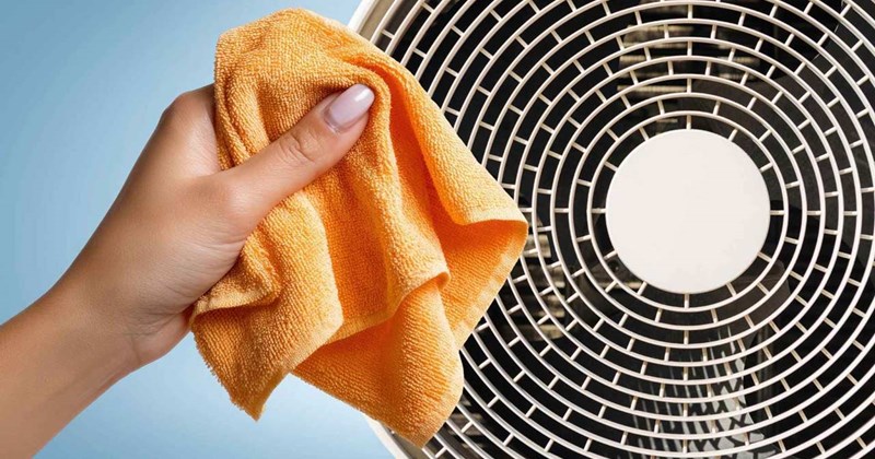 Vệ sinh quạt điện nhanh chóng: 3 cách không cần tháo lồng