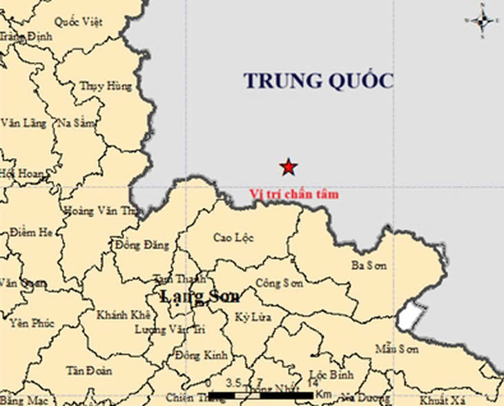 Mapa del epicentro del terremoto. Foto: Instituto de Ciencias de la Tierra