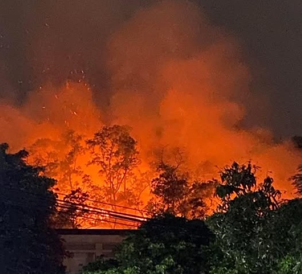 Fire scene. Photo: Beat Kien Thuy