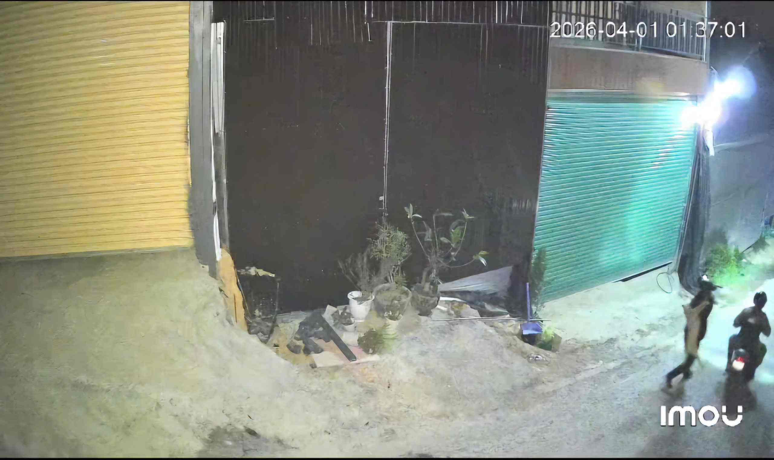 Nhóm cẩu tặc hoành hành tại Đà Lạt vào rạng sáng 1.4. Ảnh: Cắt từ clip 