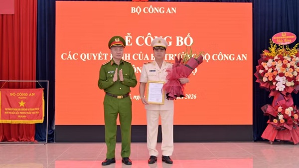 Thiếu tướng Dương Đức Hải, Phó Giám đốc Công an Hà Nội nhận công tác và giữ chức vụ Cục trưởng Cục Cảnh sát PCCC&CNCH. Ảnh: Phú Khánh 