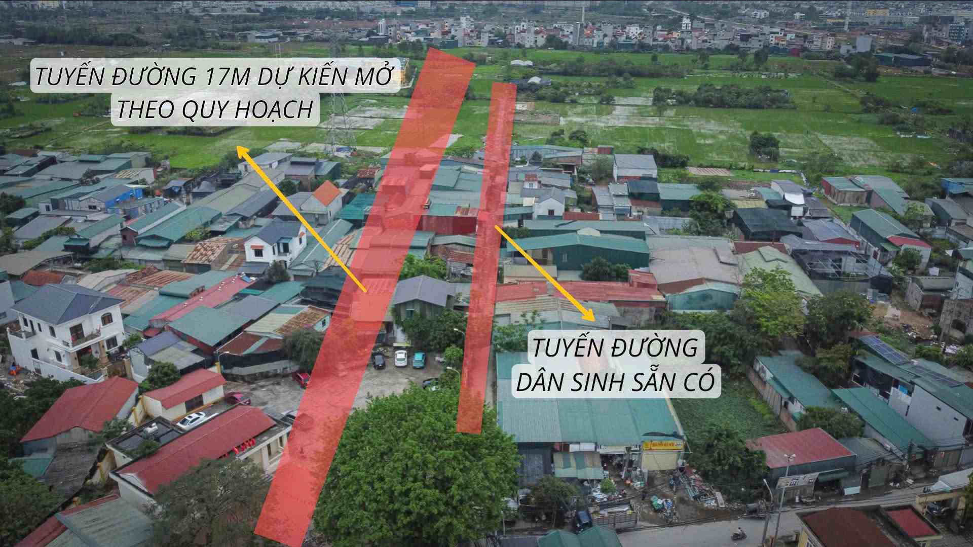 Tuyến đường quy hoạch xã từ Đông La đến La Phù với điểm đầu ở đoạn giao với đường La Phù đi ra Trường mầm non La Phù 2. Ảnh: PV