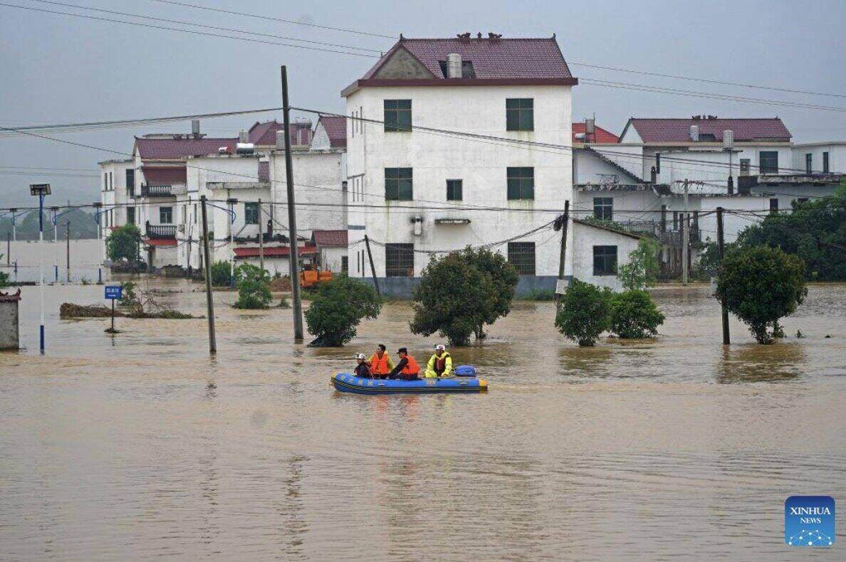 Floods in Jiangxi, China during the 2023 flood season. Photo: Xinhua