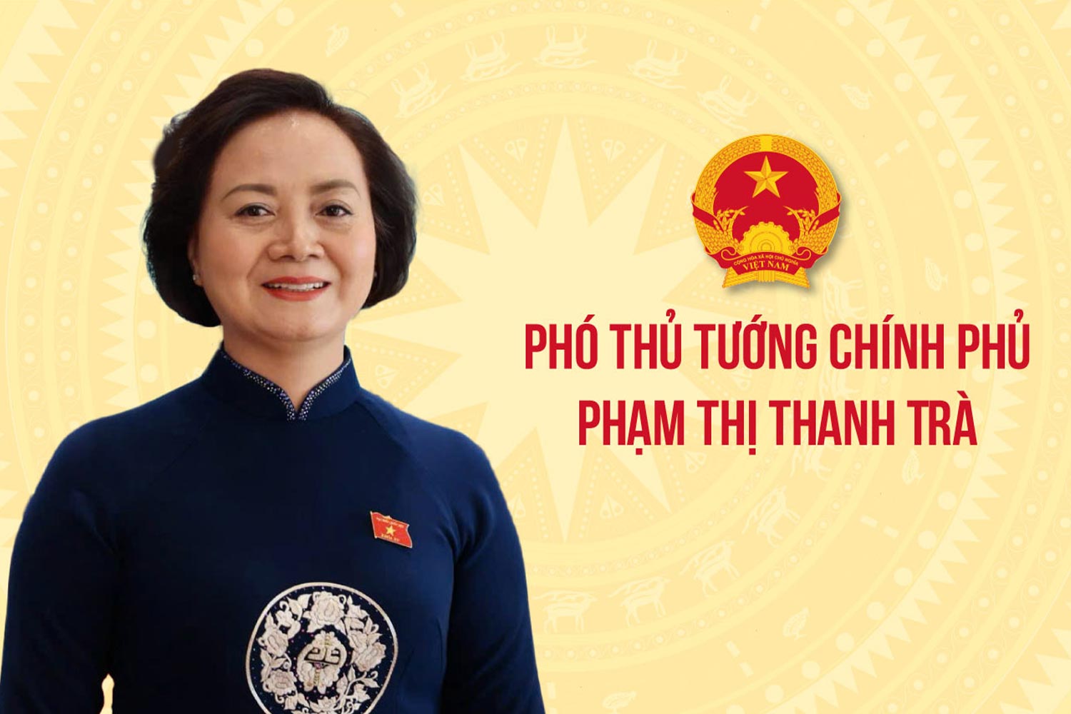 Ms. Pham Thi Thanh Tra was approved by the National Assembly to be appointed as Deputy Prime Minister for the term 2026-2031. Photo: Van Thang