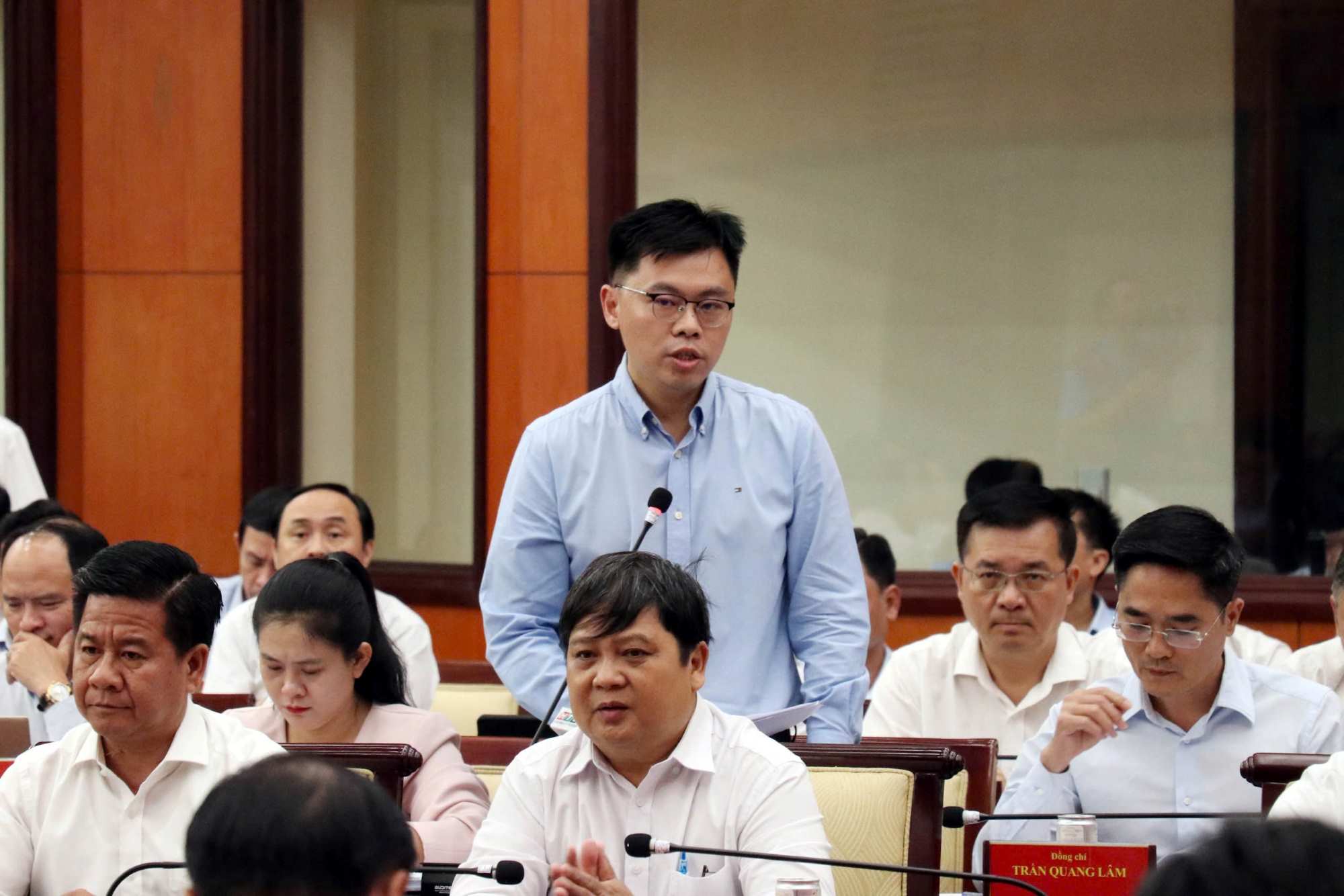 Viện trưởng Viện Nghiên cứu phát triển TPHCM Trương Minh Huy Vũ.  Ảnh: Minh Quân