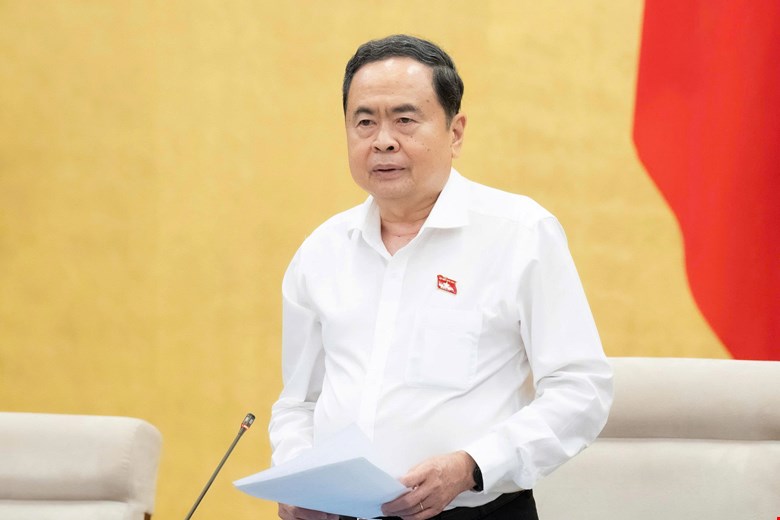 Politburo Member, National Assembly Chairman Tran Thanh Man said that at the 56th session, the National Assembly Standing Committee will give opinions on the preparation of personnel organization to submit to the First Session. Photo: Quochoi. vn