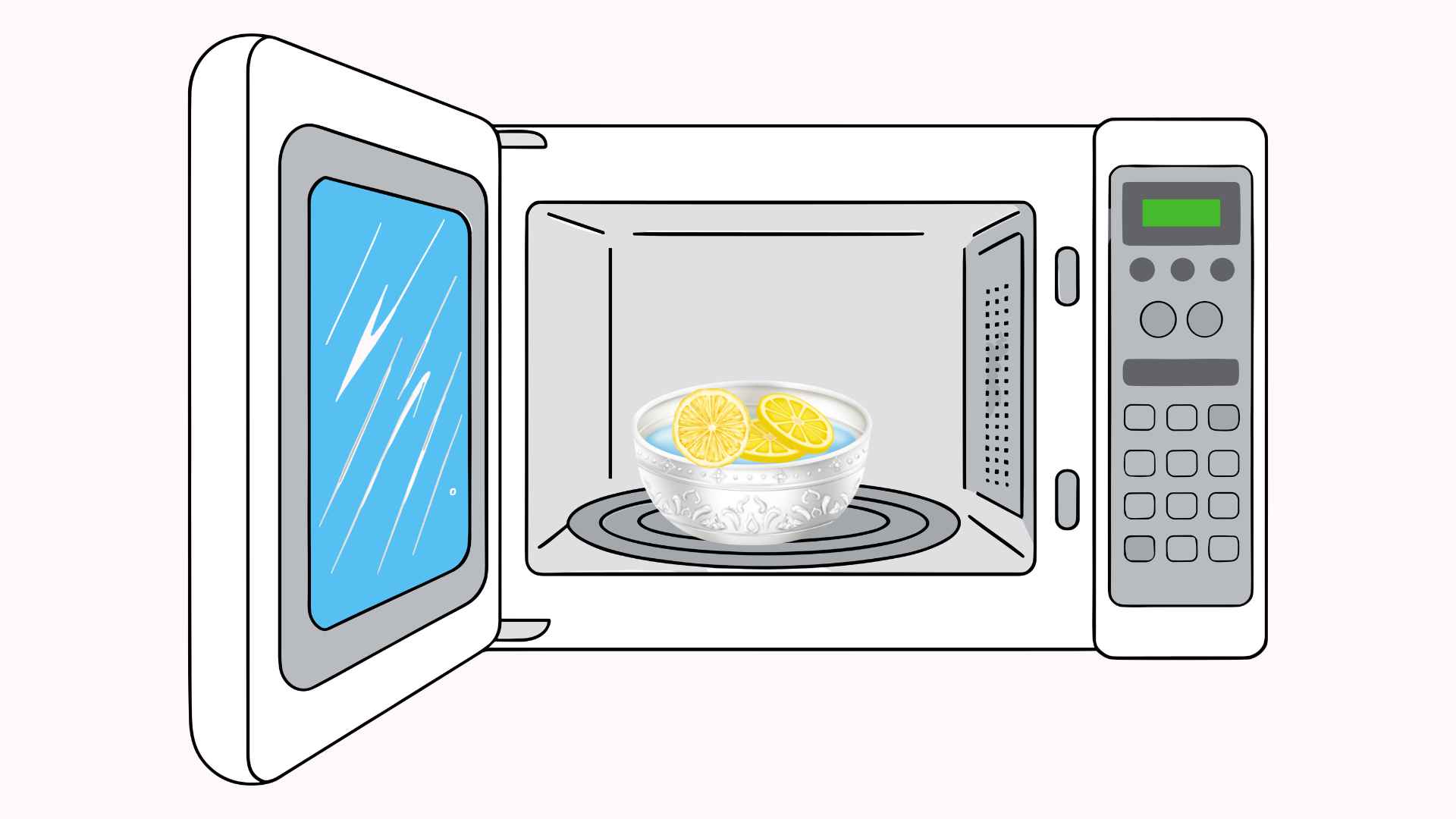 Simple tips to help deodorize and clean the microwave effectively at home. Graphic photo: Hoang Loc
