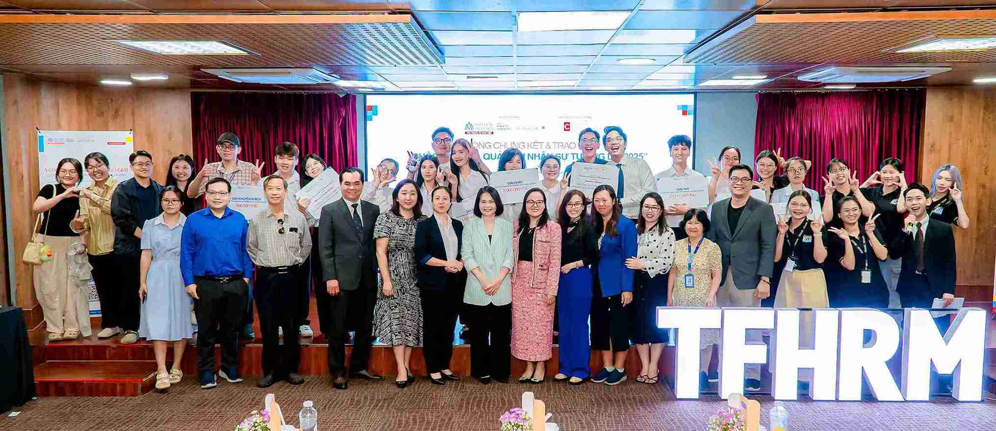 Cuộc thi “Nhà Quản trị nhân sự tương lai” do chính sinh viên vận hành với sự đồng hành xuyên suốt của các doanh nghiệp. Ảnh: Bình Quý