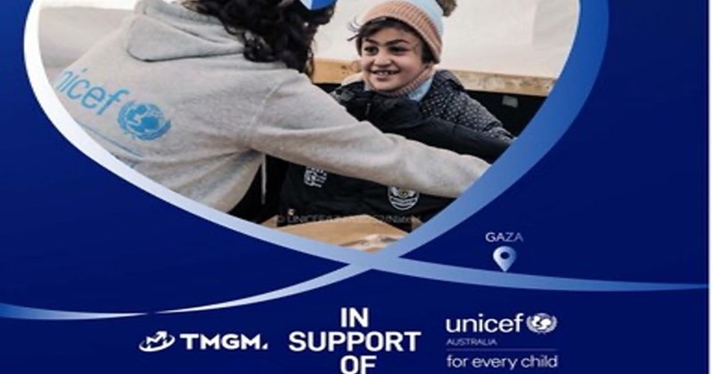 TMGM hỗ trợ UNICEF Australia vì trẻ em Gaza
