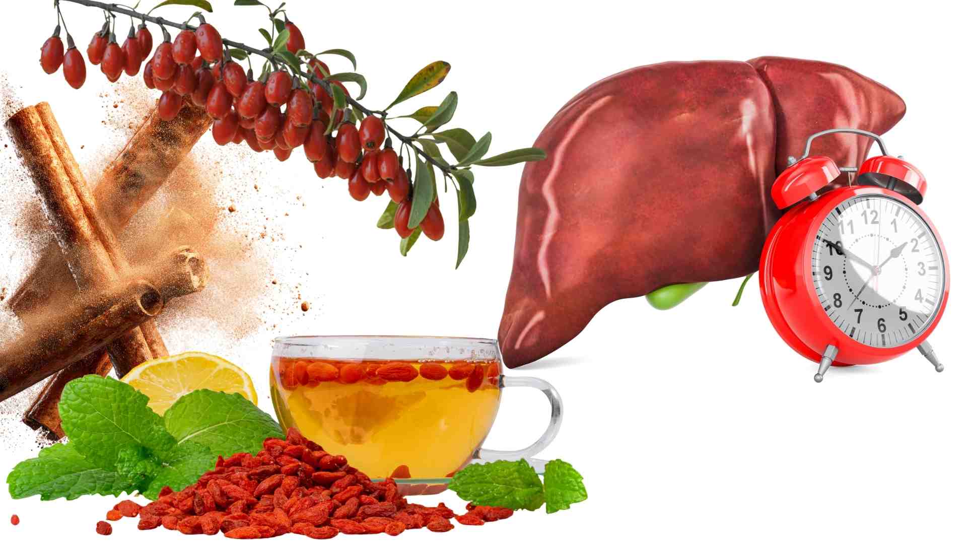 Some tea ingredients that help detoxify the liver. Graphics: Ha May