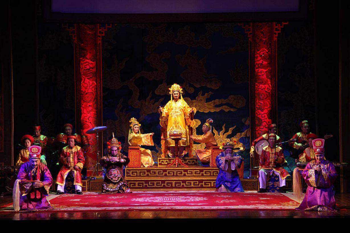 A play by the Vietnam Tuong Theater (old), now the Vietnam National Traditional Theater. Photo: Artist provided