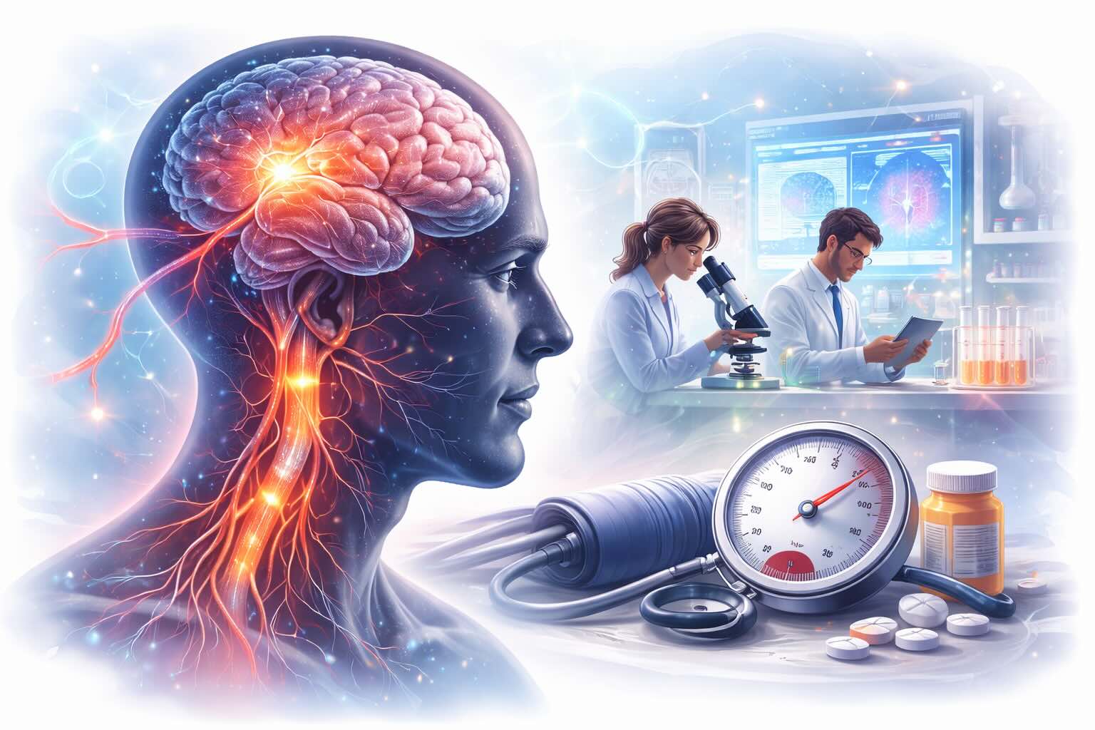Une nouvelle étude révèle les causes neurologiques de l'hypertension artérielle