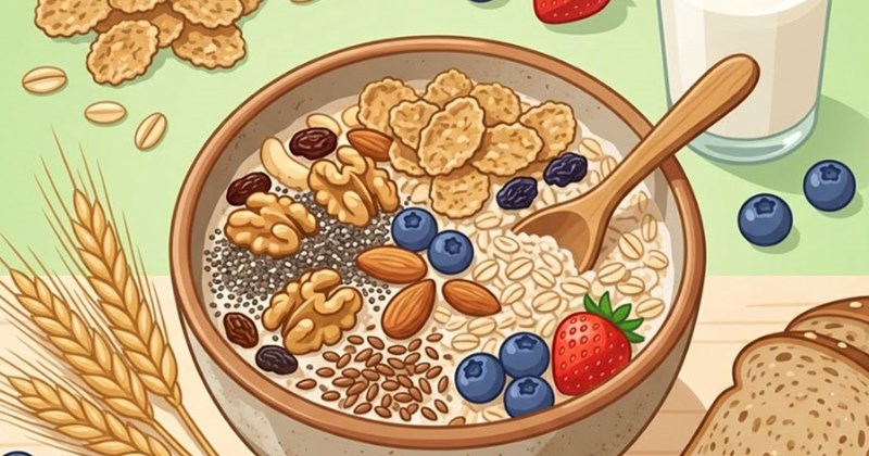 Ngũ cốc giúp ổn định huyết áp cho bữa sáng