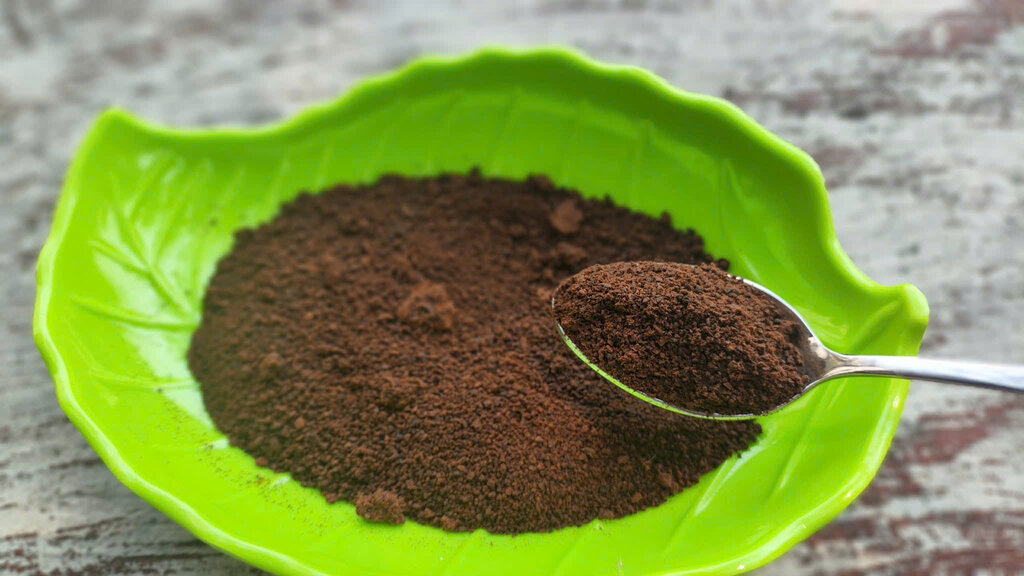 Coffee grounds after use can still be used for many purposes in the family. Photo: Quynh Mai