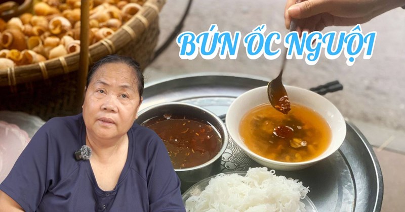 Bún ốc vỉa hè Hà Nội "giải nhiệt" ngày đầu hè