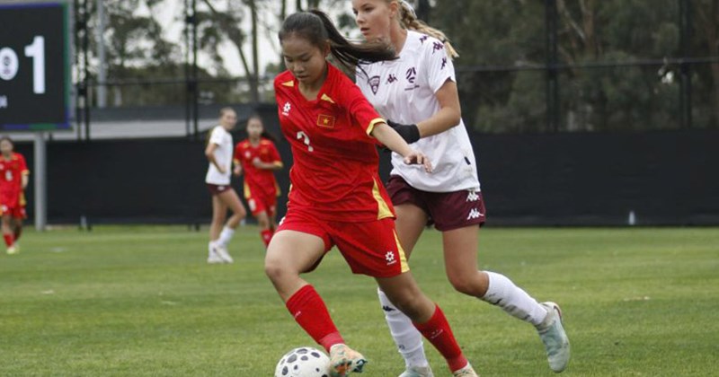 U15 nữ Việt Nam hòa đội tuyển Australia