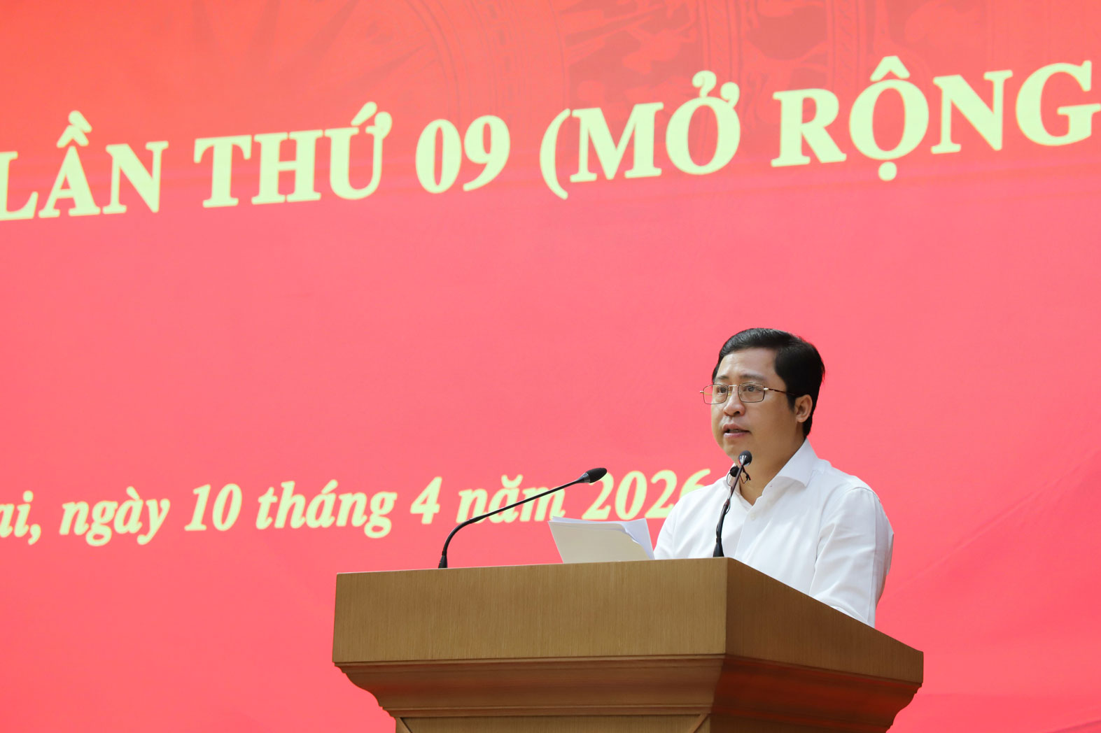 Bí thư Tỉnh ủy Lào Cai Dương Quốc Huy. Ảnh: Linh Vũ