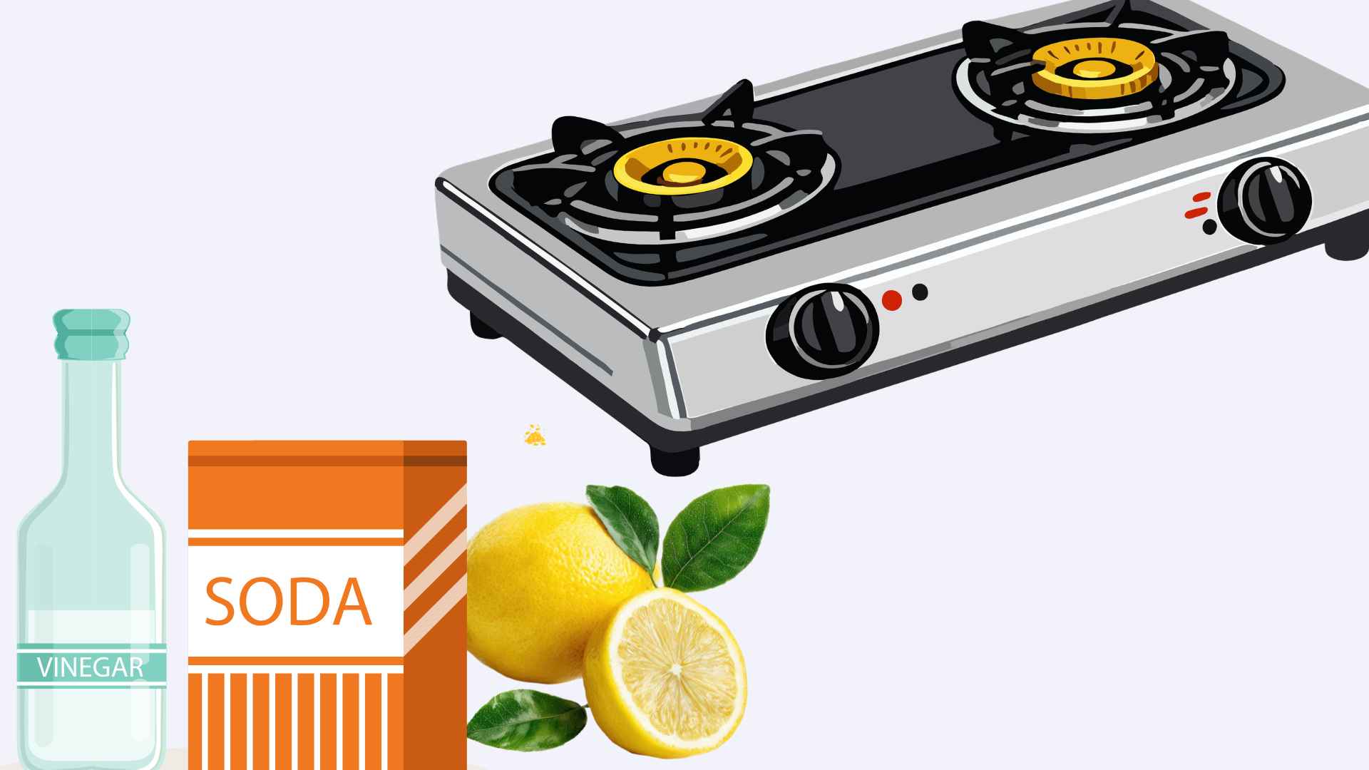 Tips for cleaning gas stoves that make stubborn grease stains easily disappear. Graphic photo: Hoang Loc.