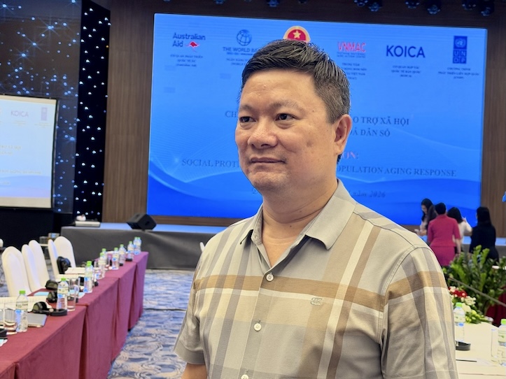 Ông Tô Đức - Cục trưởng Cục Bảo trợ xã hội - Bộ Y tế. Ảnh: Hương Giang