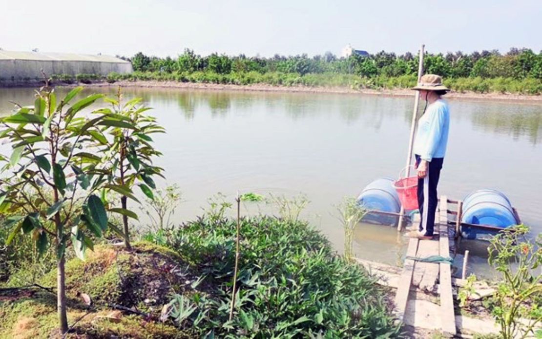 The hot weather continues, people need to proactively store fresh water sources for production and living. Photo: Thanh Nhan