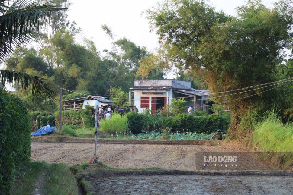 The house where the fire occurred, suspected of 4 people in the same family dying. Photo: Hoai Phuong